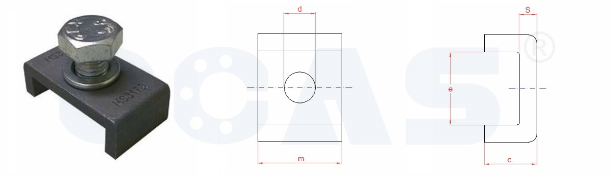 Drawing of AL30_MS 30 MS 31 Lock Plate for Adapter Sleeves_MS Lock Clips_CCAS Bearing