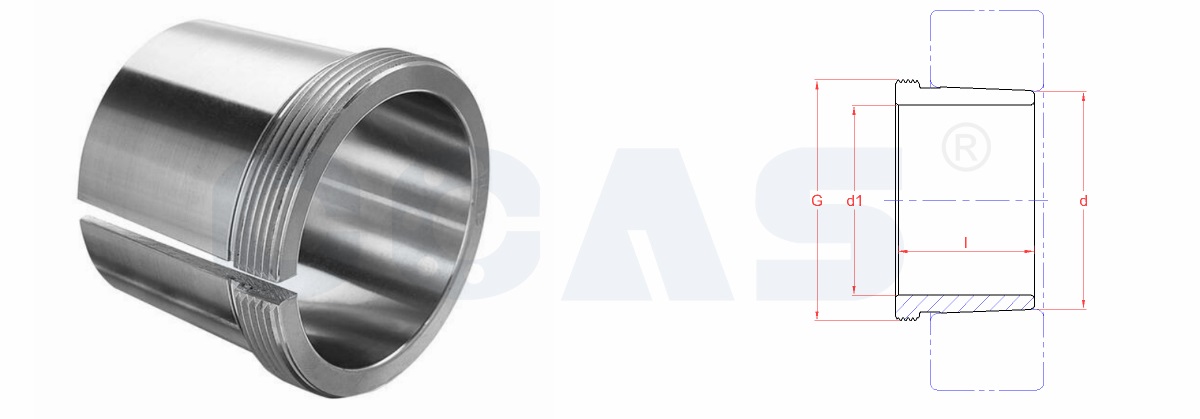 Drawing of AH30 Series -AHX 30 Series Bearing Withdrawal Sleeves_CCAS Bearing